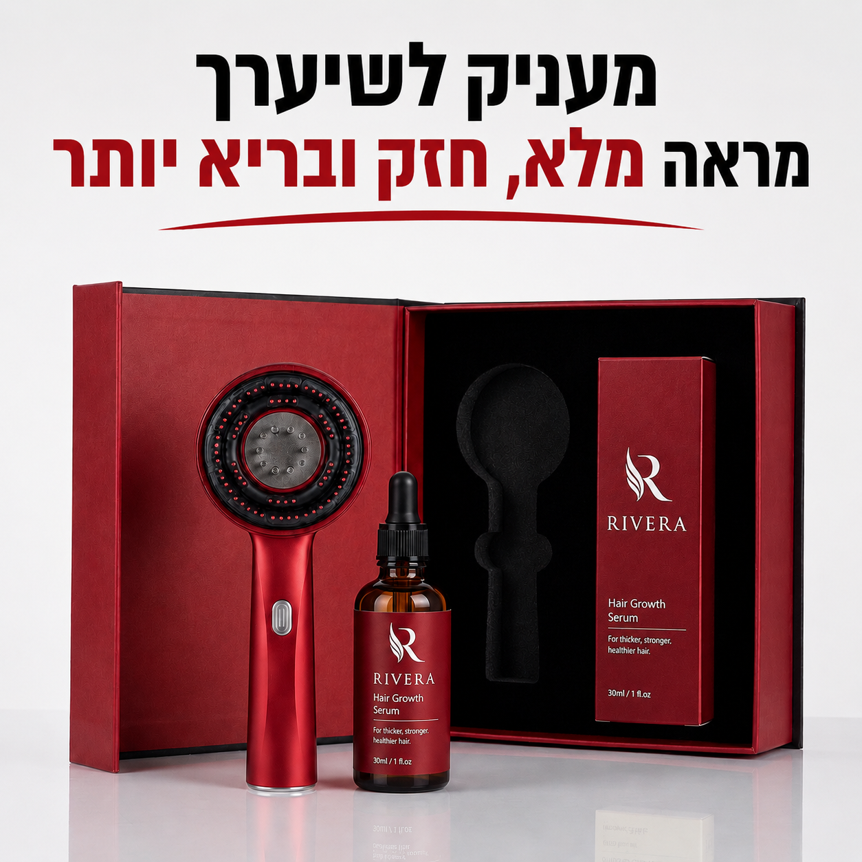 ערכת הצמיחה של ריברה  – לטיפול ושיקום שורשי השיער